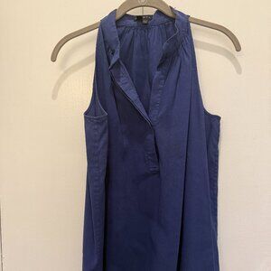 Theory Halter Neck Sleeveless Top in Navy Size Small Good Condition